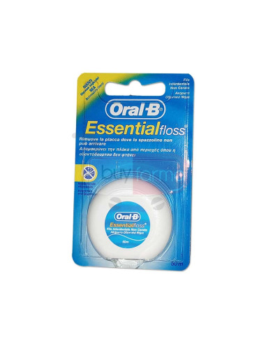 Oral-B Essentialfloss - Filo Interdentale Non Cerato da 50m