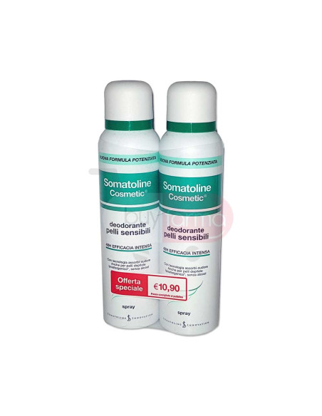 Somatoline - Deodorante Pelle Sensibile 2 Spray da 150ml