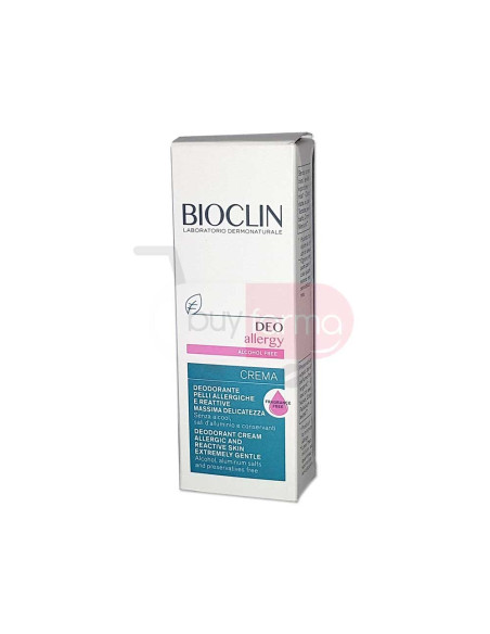 Bioclin Deo Allergy Crema - Deodorante con Profumo da 30ml