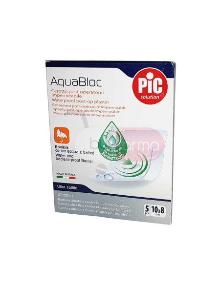 Pic AquaBloc - Cerotto Post Operatorio Impermeabile 10x8 da 5 Pezzi