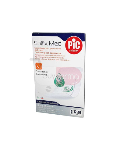 Pic Soffix Med - Cerotto Post Operatorio Delicato 12x10 da 5 Pezzi