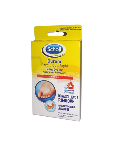 Scholl - Rimozione Duroni da 2 Cerotti Callifughi
