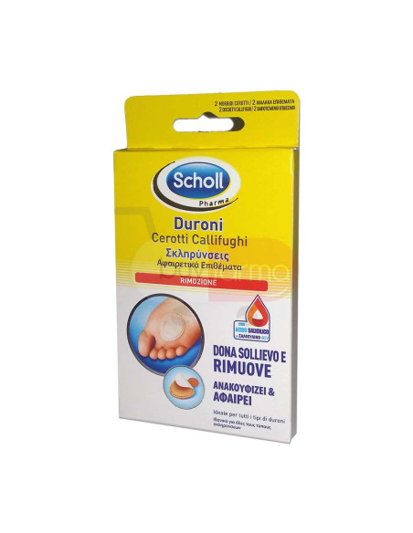 Scholl - Rimozione Duroni da 2 Cerotti Callifughi