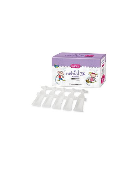 Nebial Flaconcini Soluzione Salina Ipertonica Di Sodio Cloruro Al 3% Con Acido Ialuronico 20x5 Ml
