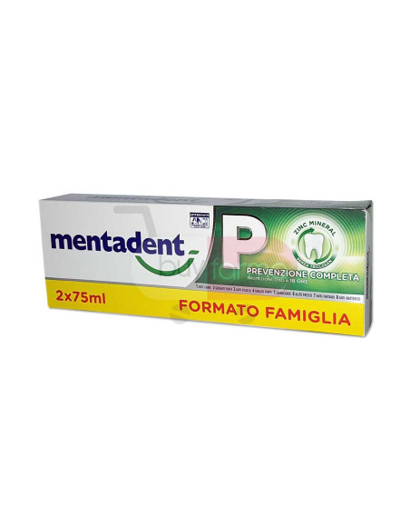 Mentadent P - Dentifricio Prevenzione Completa 2 X 75ml