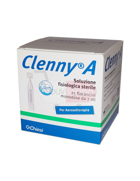 Clenny A - Soluzione Fisiologica Sterile per Aerosolterapia 25 Flaconcini da 2ml