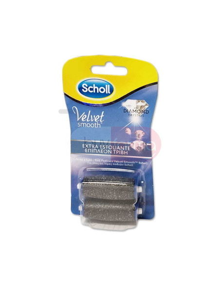 Scholl Velvet Smooth - 2 Ricariche Extra Esfoliante