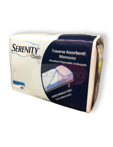 Serenity Classic - Traverse Assorbenti Monouso 80x180 da 30 pezzi