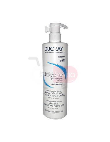 Ducray Dexyane - Gel Detergente Surgras per Viso e Corpo da 400ml