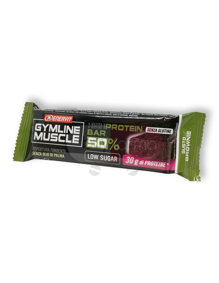 Enervit Gymline Muscle - High Protein Bar 50% Barretta Gusto Brownie