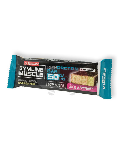 Enervit Gymline Muscle - High Protein Bar 50% Barretta Gusto Mandorla