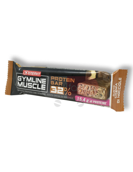 Enervit Gymline Muscle - Protein Bar 32% Barretta Gusto Crema di Nocciole