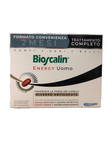 Bioscalin Energy - Integratore Anticaduta Capelli Uomo da 60 Compresse