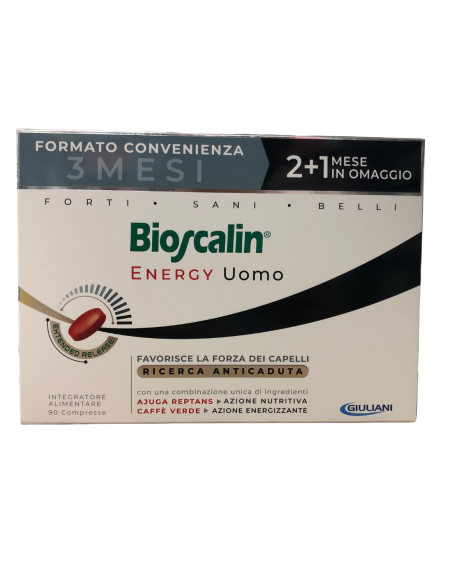 Bioscalin Energy - Integratore Anticaduta Capelli Uomo da 90 Compresse