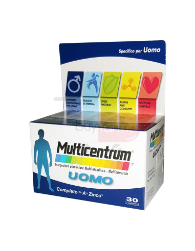 Multicentrum Uomo - 30 Compresse Integratore Multivitaminico Multiminerale