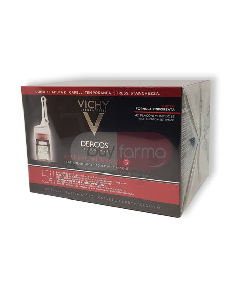 Vichy Aminexil Intensive 5 - Trattamento Anticaduta Uomo 42 Fiale