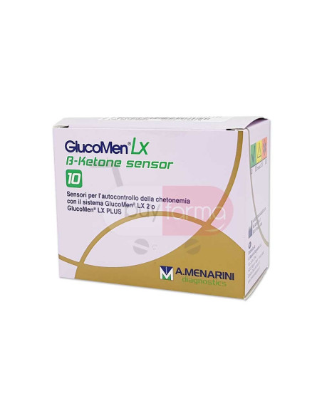 Menarini GlucoMen LX B-Ketone Sensor - Sensori Autocontrollo 10 Strisce