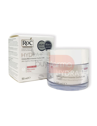 Roc - Hydra+ Crema Idratante Comfort 24H da 50ml