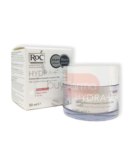 Roc - Hydra+ Crema Idratante Comfort 24H da 50ml