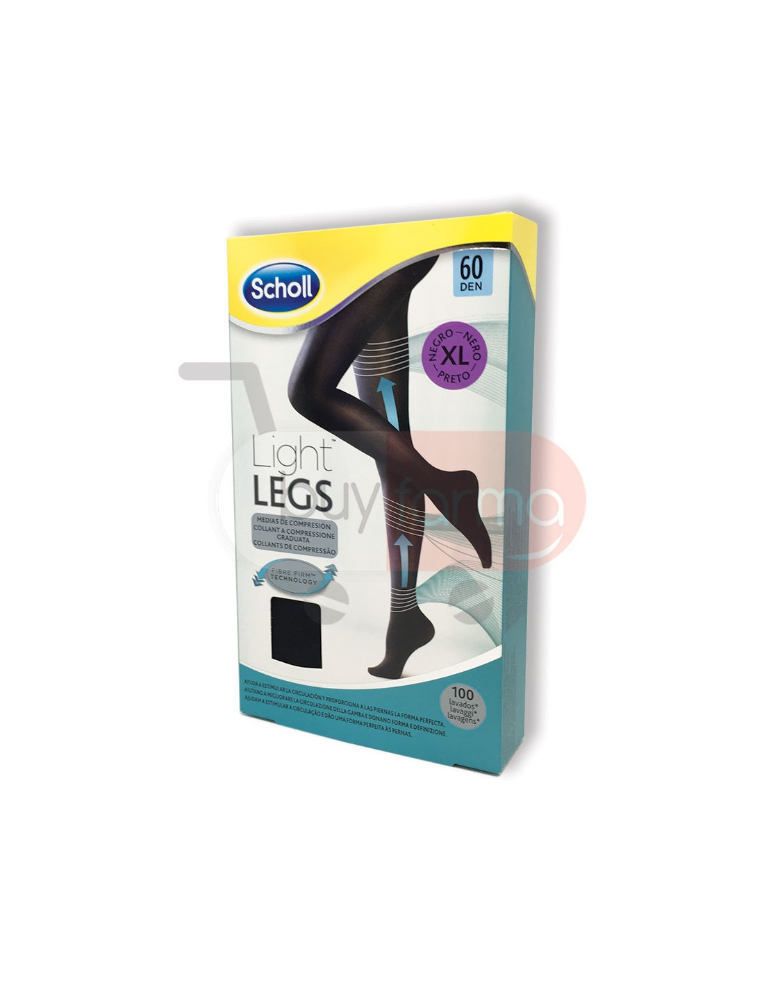 Scholl Light Legs - Collant 20 Denari Taglia M Nero