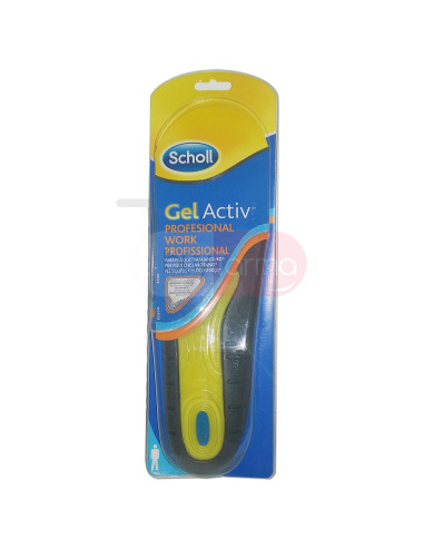 Scholl Gel Activ Professional - Solette Uomo per il Lavoro Misura 40 - 46.5