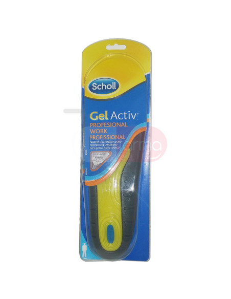 Scholl Gel Activ Professional - Solette Uomo per il Lavoro Misura 40 - 46.5