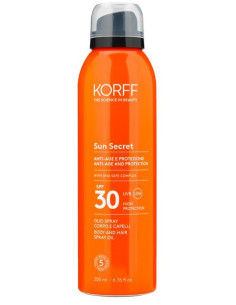 Korff Sun Secret Olio Spray Corpo/capelli Spf30