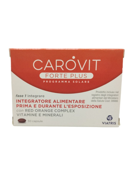 Carovit Forte Plus Programma Solare - Integratore da 30 capsule