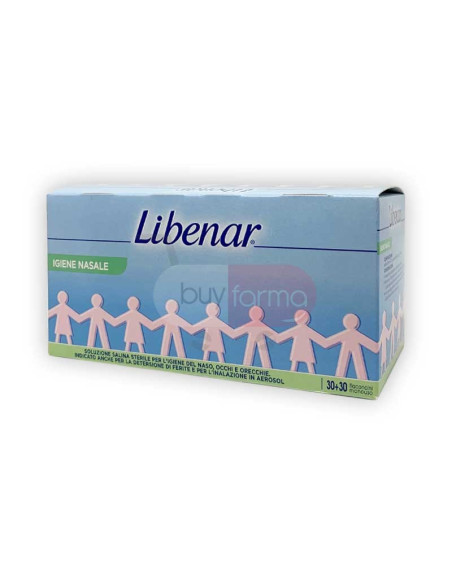 Libenar Bi-Pack - Soluzione Fisiologica Sterile da 60 Flaconcini (30+30)
