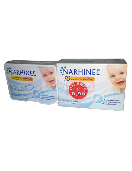Narhinel - Aspiratore Nasale per Neonati + 12 Ricambi Soft