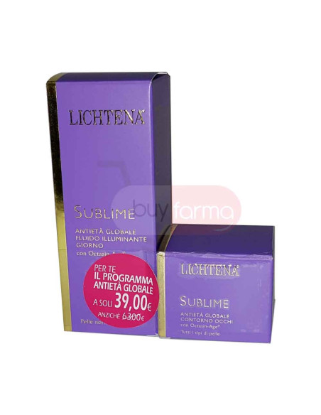 Lichtena Sublime - Anti-età Globale Concentrato Fluido Illuminante Giorno e Contorno Occhi