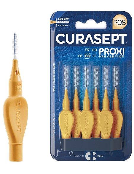 Curasept Proxi P08 Arancio Chiaro 6 Pezzi