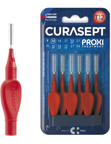 Curasept Proxi T12 Rosso/red 6 Pezzi