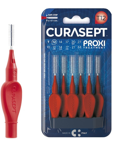 Curasept Proxi T12 Rosso/red 6 Pezzi