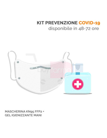 Kit Prevenzione Covid-19 - Mascherina KN95 FFP2 e Gel Igienizzante 100ml