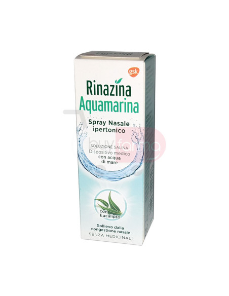 Rinazina Aquamarina - Spray Nasale Ipertonico con Eucalipto da 20ml