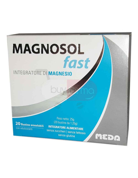 Magnosol Fast - 20 Bustine Integratore di Magnesio