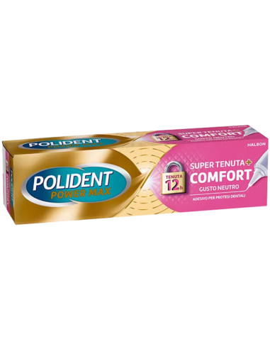 Crema Adesiva Protesi Dentali Polident Power Max Super Tenuta+comfort 70 G