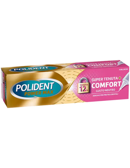 Crema Adesiva Protesi Dentali Polident Power Max Super Tenuta+comfort 70 G