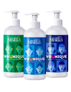 Saugella Younique Bundle 1 Dermoliquido 200 Ml + 1 Attiva 200 Ml + 1 Idraserum 200 Ml