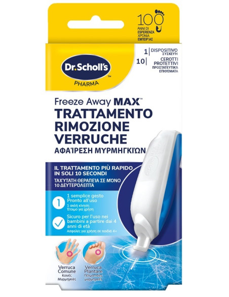 Trattamento Rimozione Verruche Scholl Freeze Away Max