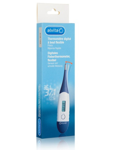 Alvita Termometro Digitale Con Punta Flessibile