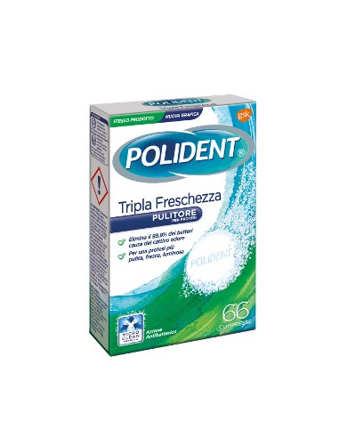 Polident Tripla Freschezza 66 Compresse