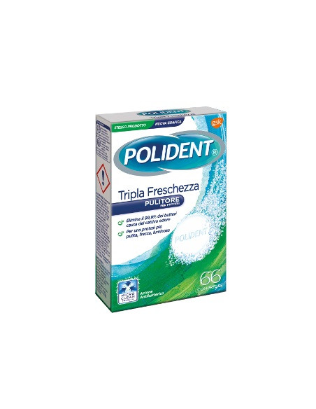 Polident Tripla Freschezza 66 Compresse