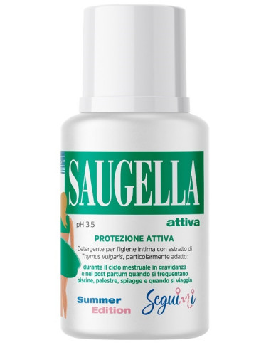 Saugella Attiva Ph 3,5 Protezione Attiva Detergente Igiene Intima 100 Ml