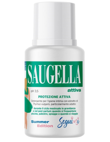 Saugella Attiva Ph 3,5 Protezione Attiva Detergente Igiene Intima 100 Ml