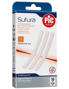 Cerotto Per Sutura Pic Solution 6 X 100 Mm 10 Pezzi