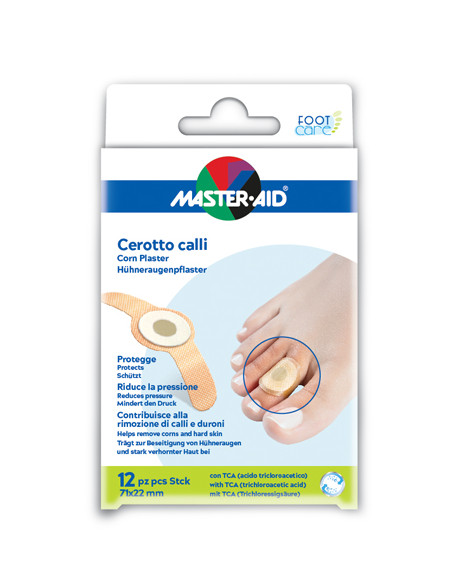 Cerotto Callifugo Master-aid Footcare 71x22 Mm 12 Pezzi B2