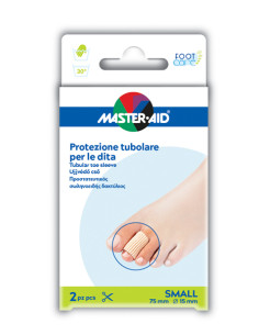 Protezione Tubolare In Gel Master-aid Footcare Elasticizzatosmall 7,5 Cm 15 Mm 2 Pezzi C4