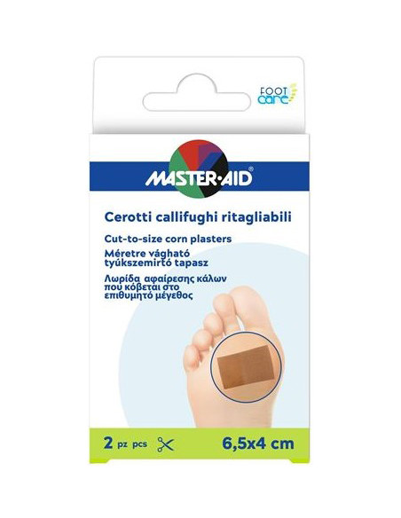 Cerotto Callifugo Master-aid Footcare Ritagliabile 64x40 Mm2 Pezzi B3